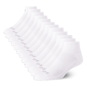 AND1 Men's Cushion Quarter Sock, 12 Pack