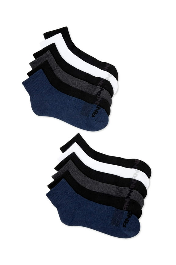 Men's Socks, Cushion Quarter Socks, 12 Pack