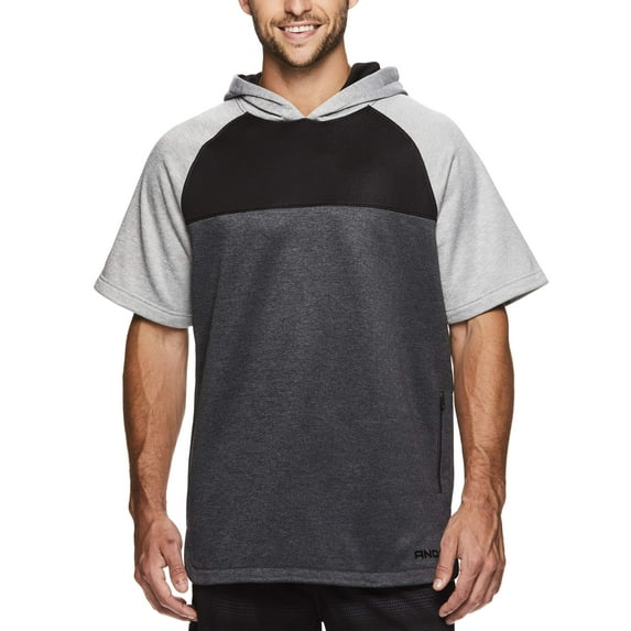 AND1 Men's Fleece Short Sleeve Hoodie