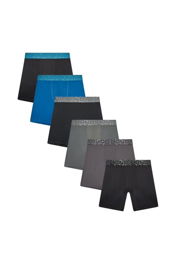 Men’s Underwear Flex Regular Leg Boxer Briefs, 6 Pack