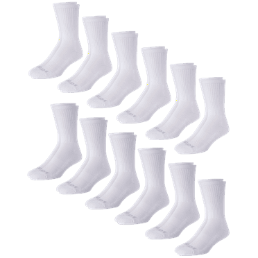 AND1 Men's Lightweight Crew Socks, 12 Pack