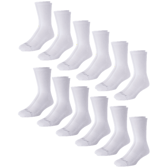 AND1 Men's Socks, Lightweight Crew Socks, 12 Pack