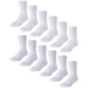 AND1 Mens Socks, Lightweight Crew Socks, 12 Pack
