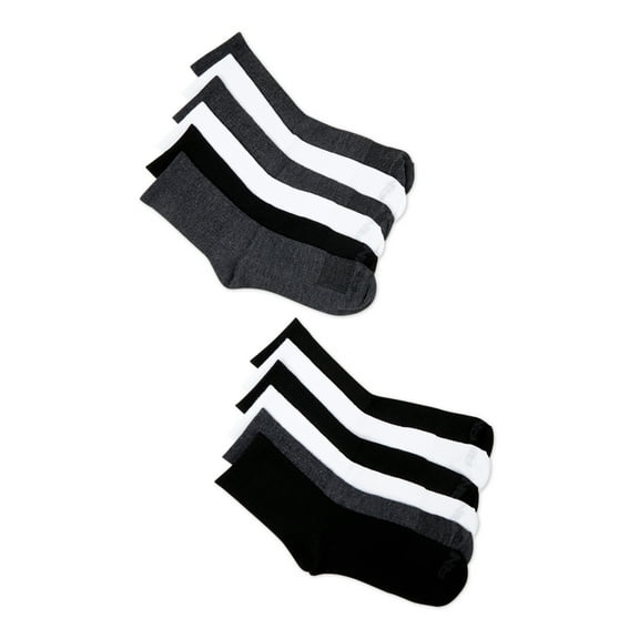 AND1 Men's Socks, Lightweight Mid Crew Socks, 12-Pack