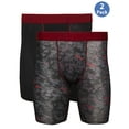thumbnail image 1 of AND1 Men's Longer Length Performance Boxer Briefs, 2 Pack, 1 of 4