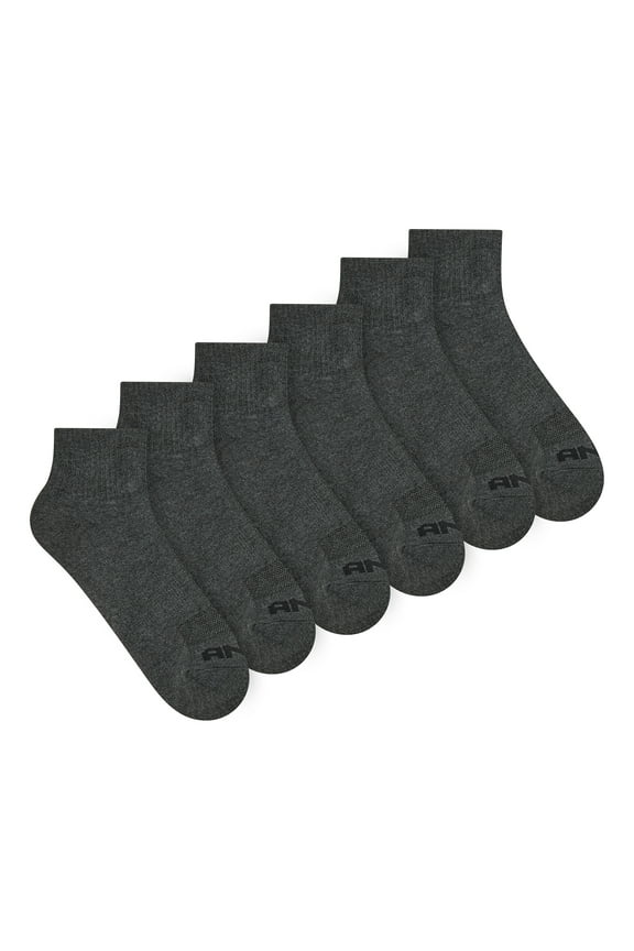 Men's Socks, Performance Cushion Ankle Socks, 6-Pack