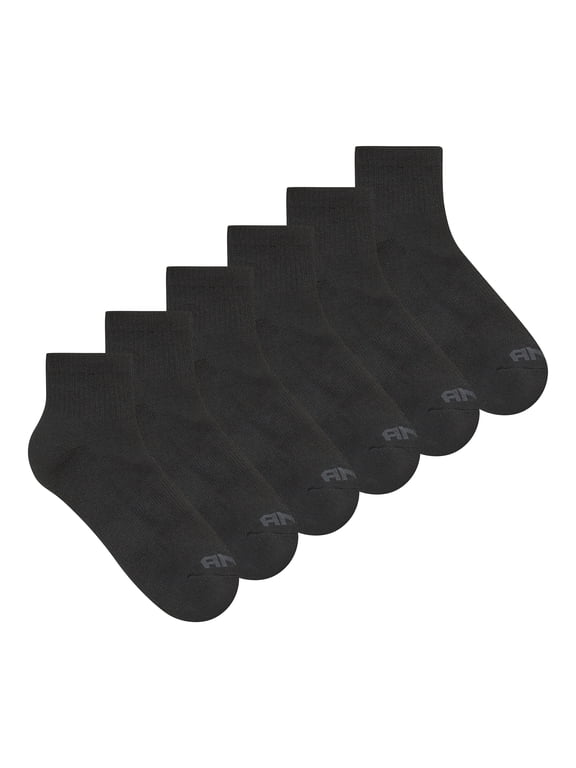 Men's Socks, Performance Cushion Ankle Socks, 6-Pack