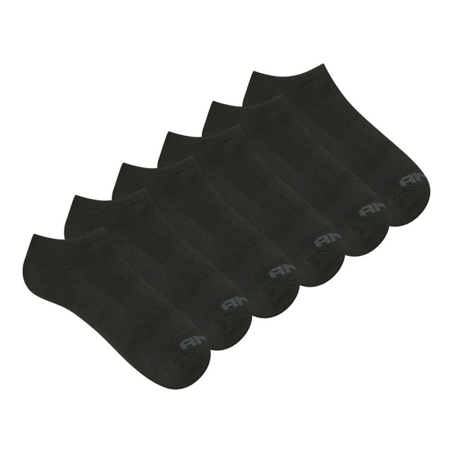 AND1 Men's Socks, Performance Cushion Low Cut Socks, 6-Pack
