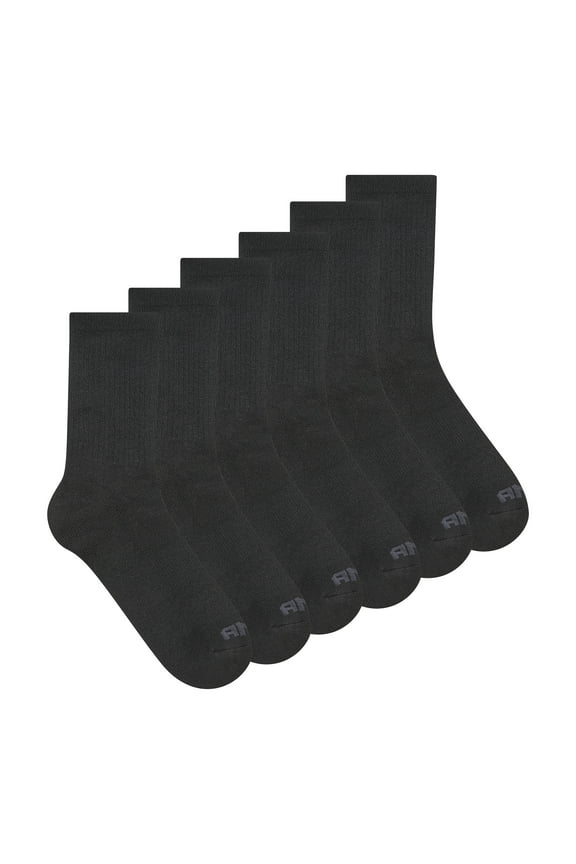 Men's Socks, Performance Cushion Mid Crew Socks 6-Pack