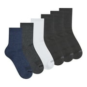 AND1 Men's Socks, Performance Cushion Mid Crew Socks, 6-Pack