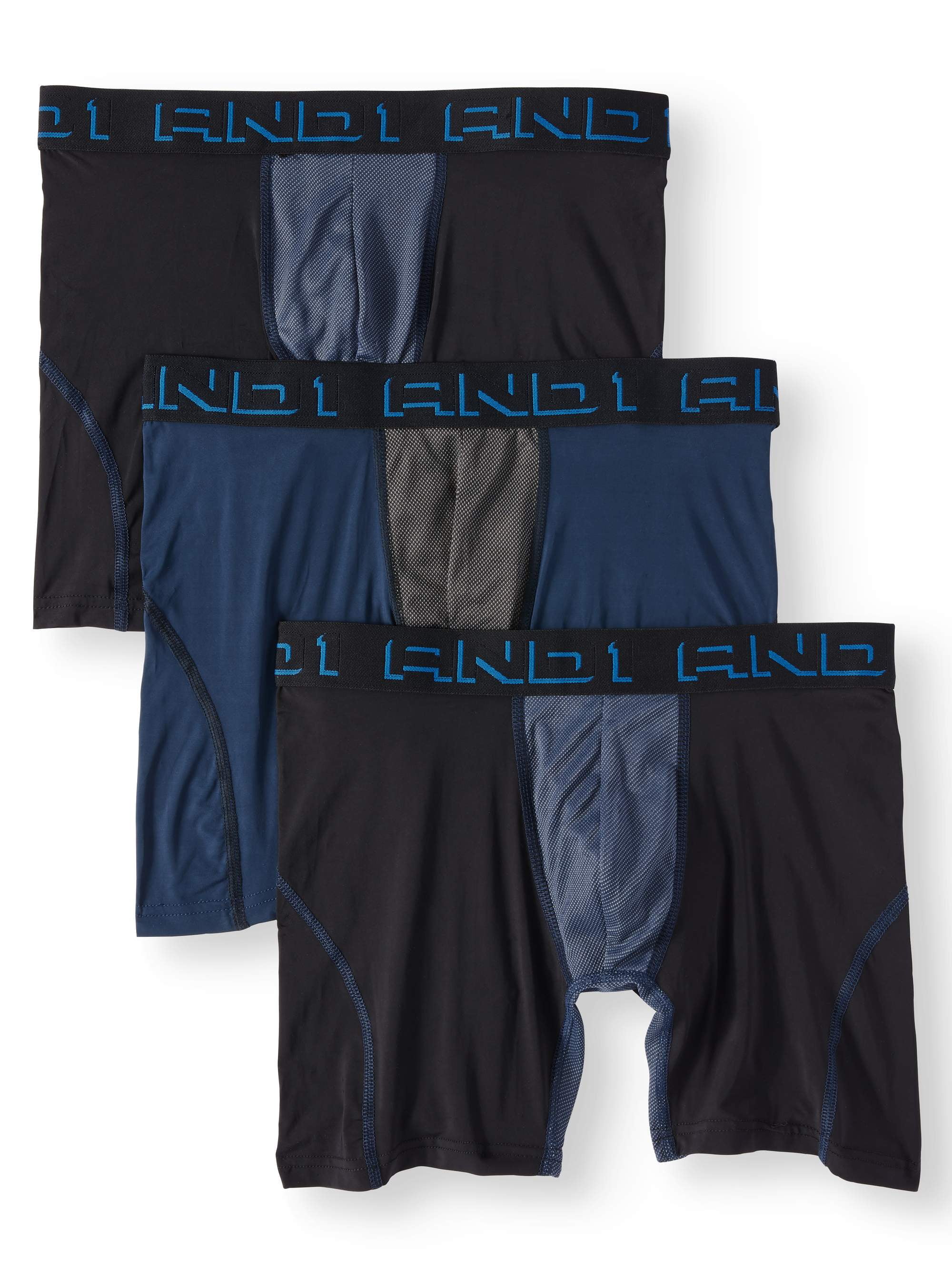 AND1 Assorted 9 Inseam 6 Pack ProPlatinum Performance Boxer Briefs - 3XL :  : Clothing, Shoes & Accessories
