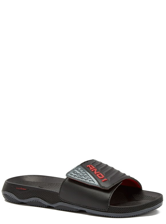 AND1 Men's Swish 2.0 Adjustable Slide Sandals