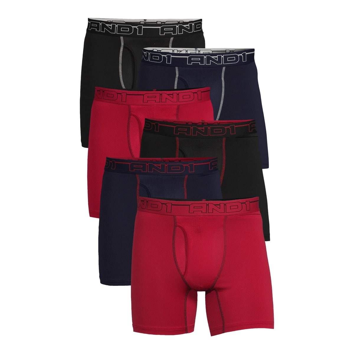 Men's Underwear Pro Platinum Boxer Briefs, 6 Pack, 6"