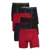 AND1 Men's Underwear Pro Platinum Boxer Briefs, 6 Pack, 6"