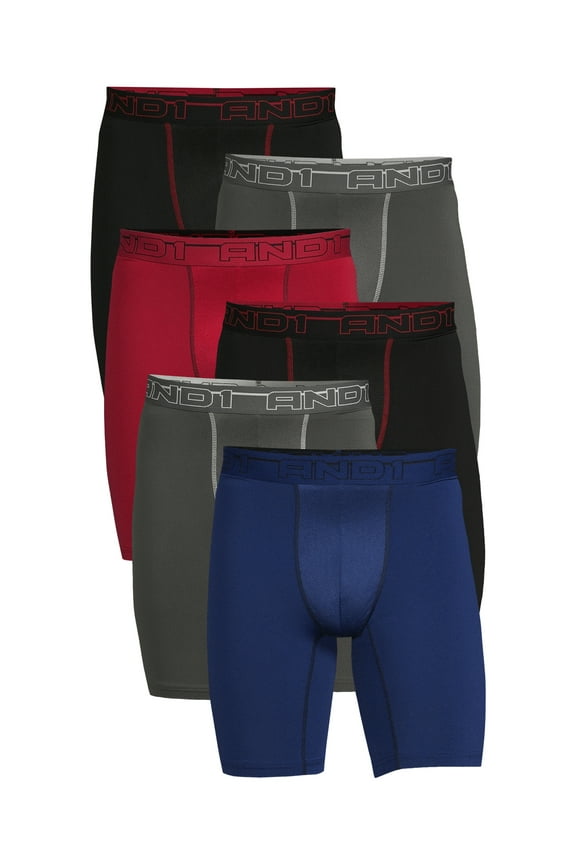 Men's Underwear Pro Platinum Boxer Briefs, 6 Pack, 9"