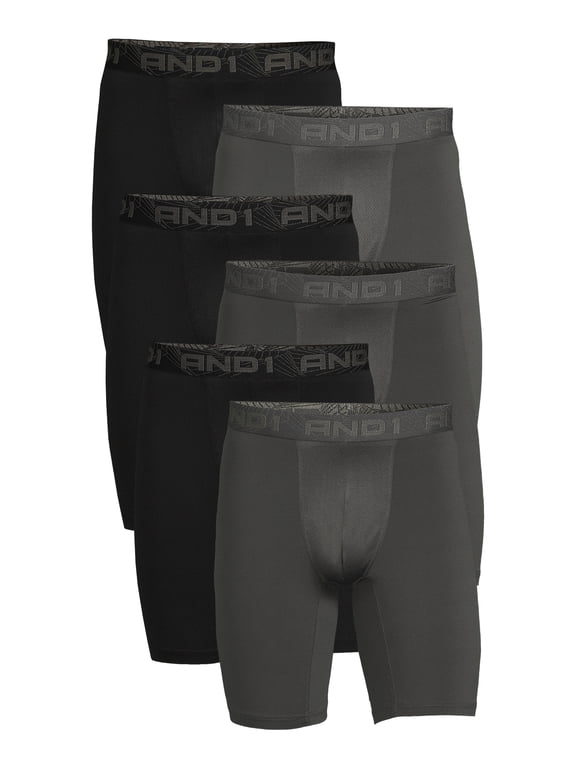 Men's Underwear Pro Platinum Boxer Briefs, 6 Pack, 9"