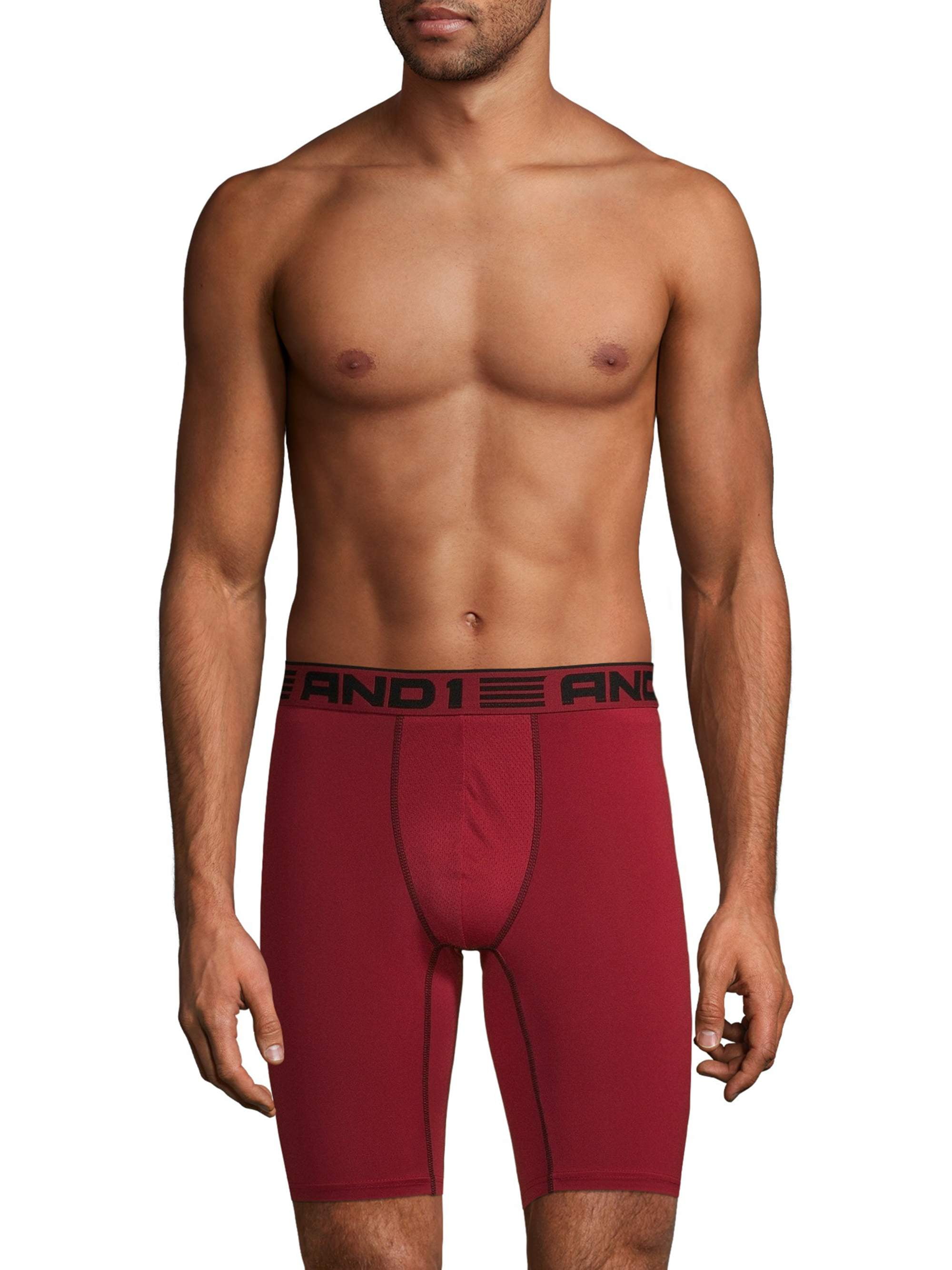 ochtendgloren effectief Reis AND1 Men's Underwear Pro Platinum Long Leg Boxer Briefs, 9" - Walmart.com