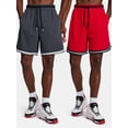 thumbnail image 1 of AND1 Men's and Big Men's 2-Pack Challenger Mesh Short, 8" inseam, Sizes XS-5XL, 1 of 14