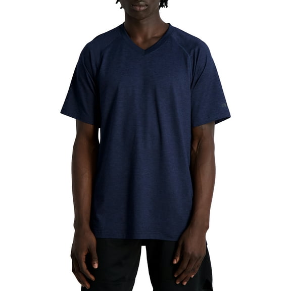 AND1 Men's and Big Men's Active Basket Cut Short Sleeve Performance Tee, up to size 3XL