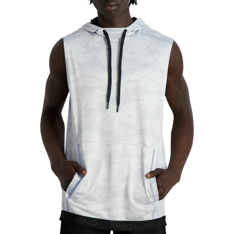Source Custom printed sleeveless dry fit basketball hoodie without