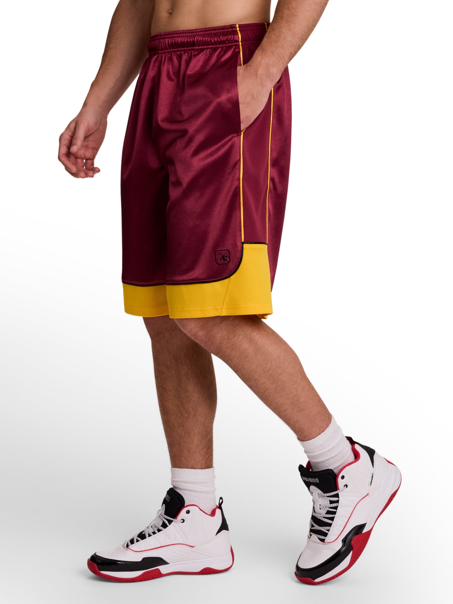 AND1 Men's and Big Men's All Court Colorblock Short, 11