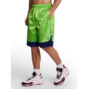 AND1 Mens and Big Mens All Court Colorblock Short, 11" inseam, up to Size 5XL