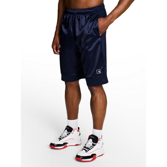 AND1 Men's and Big Men's All Court Short, 11" inseam, up to Size 5XL