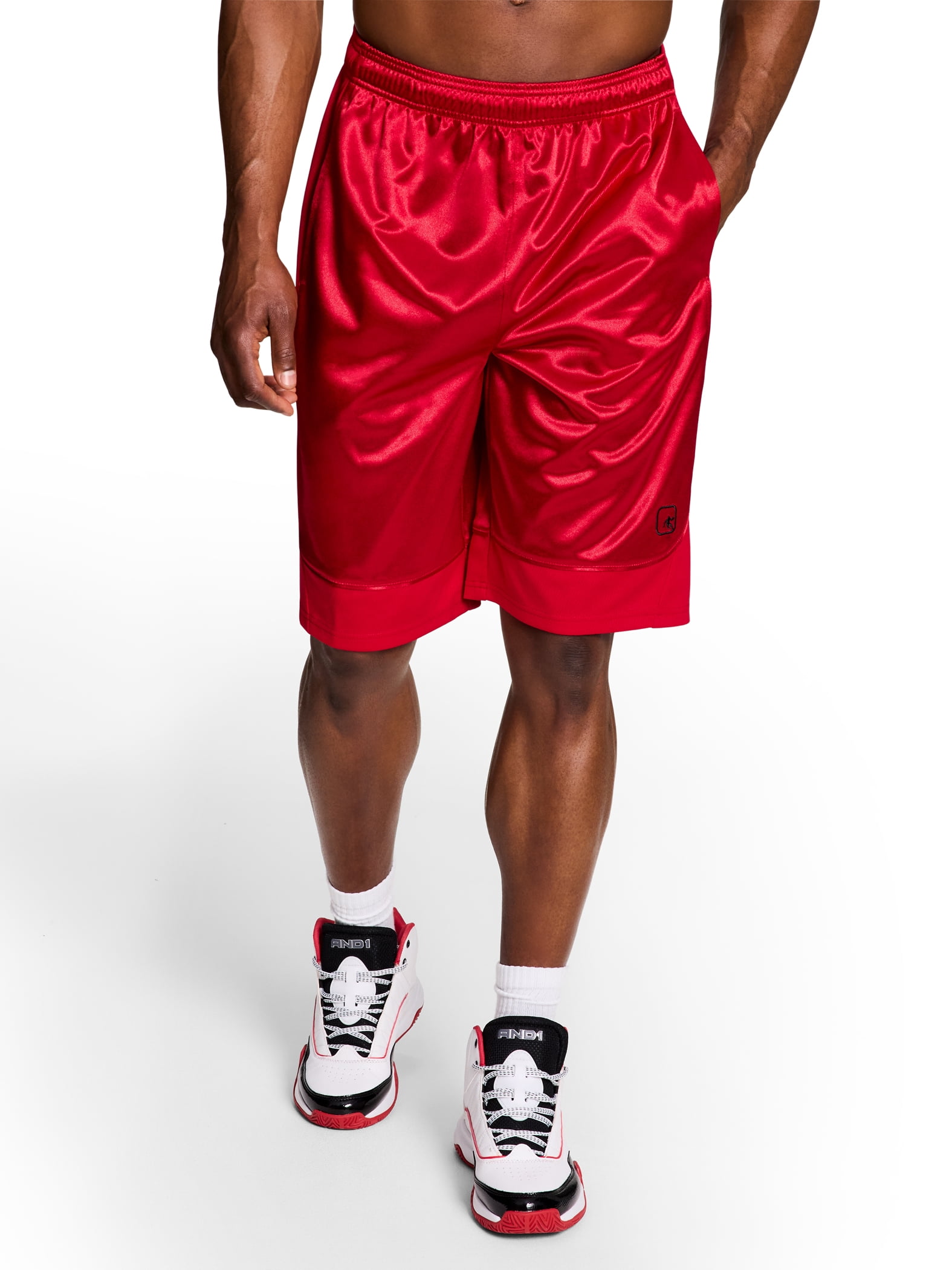 AND1 Men's and Big Men's All Court Short, 11" inseam, up to Size 5XL
