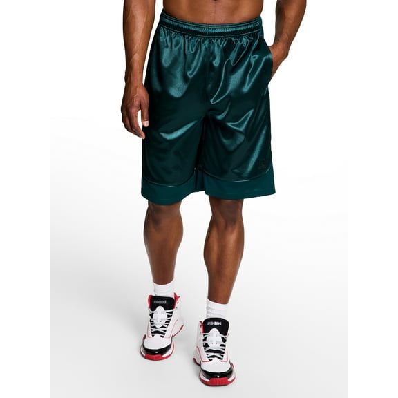 AND1 Men's and Big Men's All Court Short, 11" inseam, up to Size 5XL