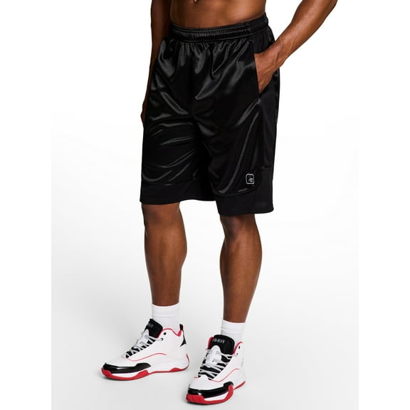 AND1 Men's and Big Men's All Court Short, 11" inseam, up to Size 5XL