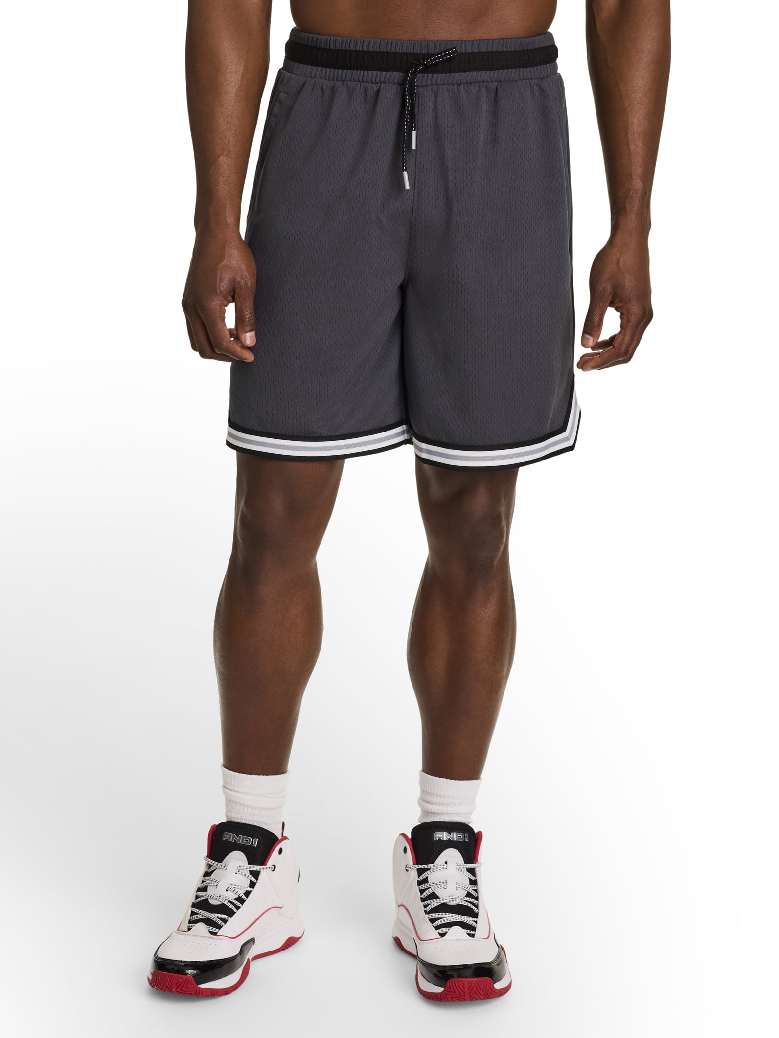 AND1 Men's and Big Men's Challenger Short, 8" inseam, Sizes XS-5XL