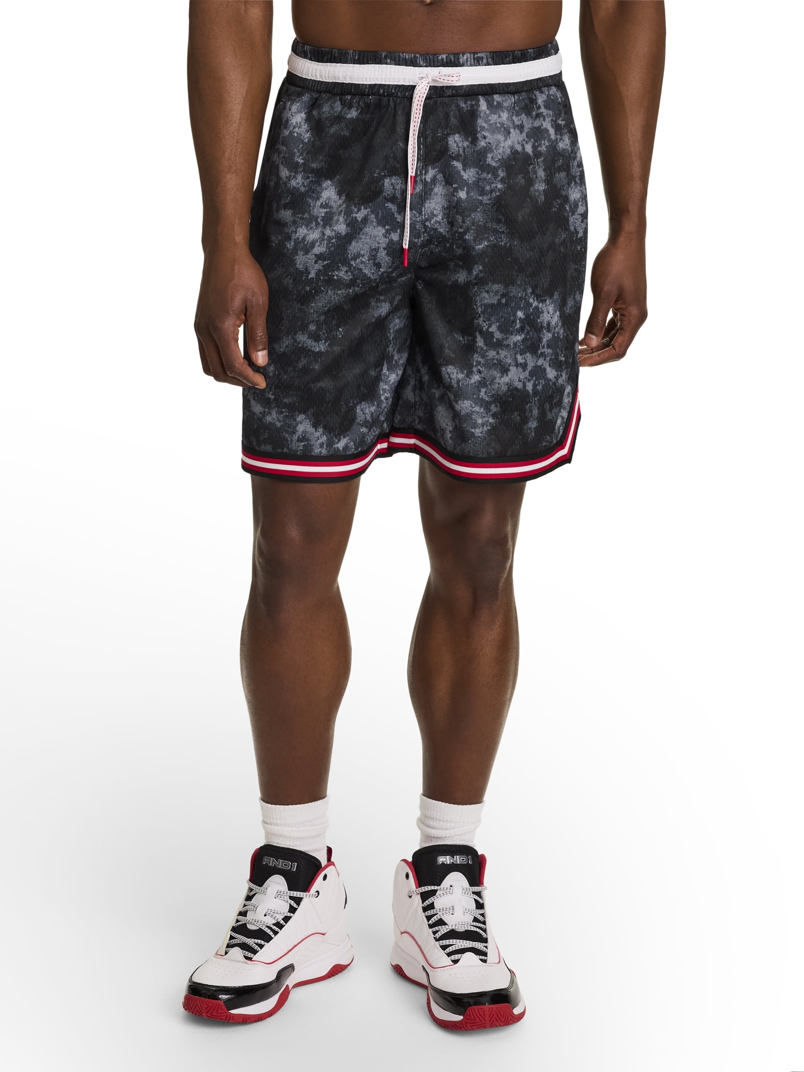 AND1 Men's and Big Men's Challenger Short, 8" inseam, Sizes XS-5XL