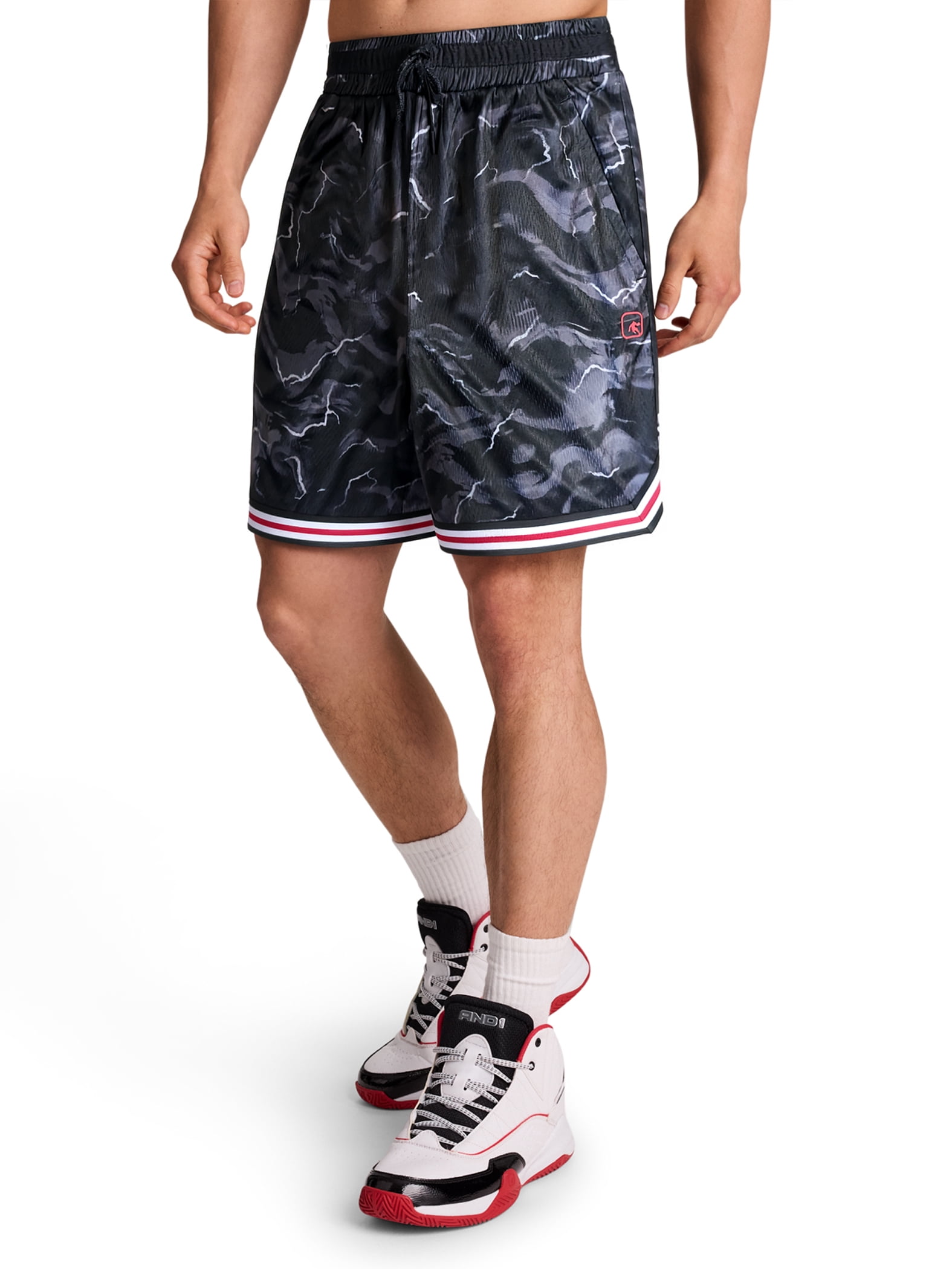 AND1 Men's and Big Men's Challenger Short, 8" inseam, Sizes XS-5XL