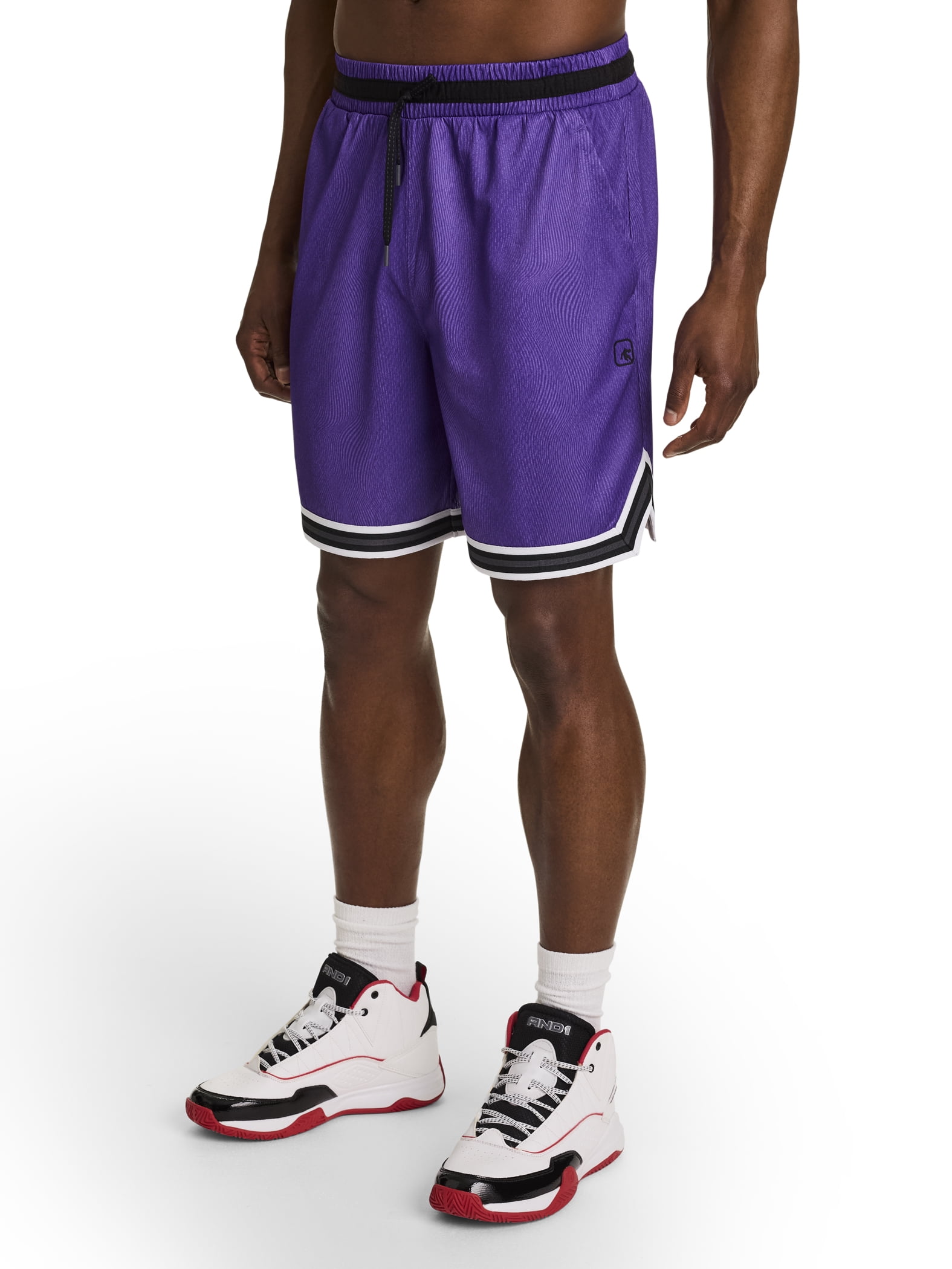 AND1 Men's and Big Men's Challenger Short, 8" inseam, Sizes XS-5XL