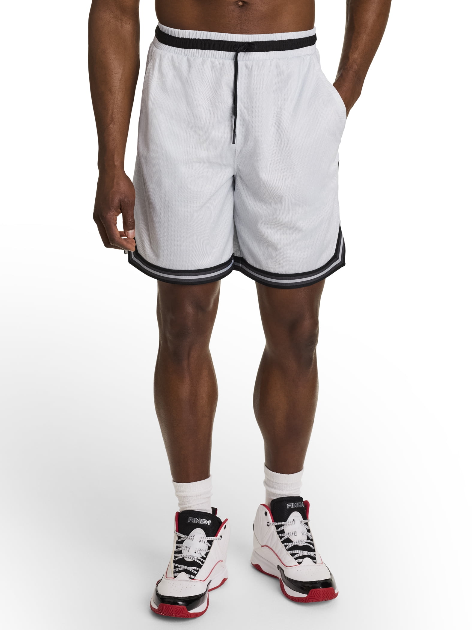 AND1 Men's and Big Men's Challenger Short, 8" inseam, Sizes XS-5XL