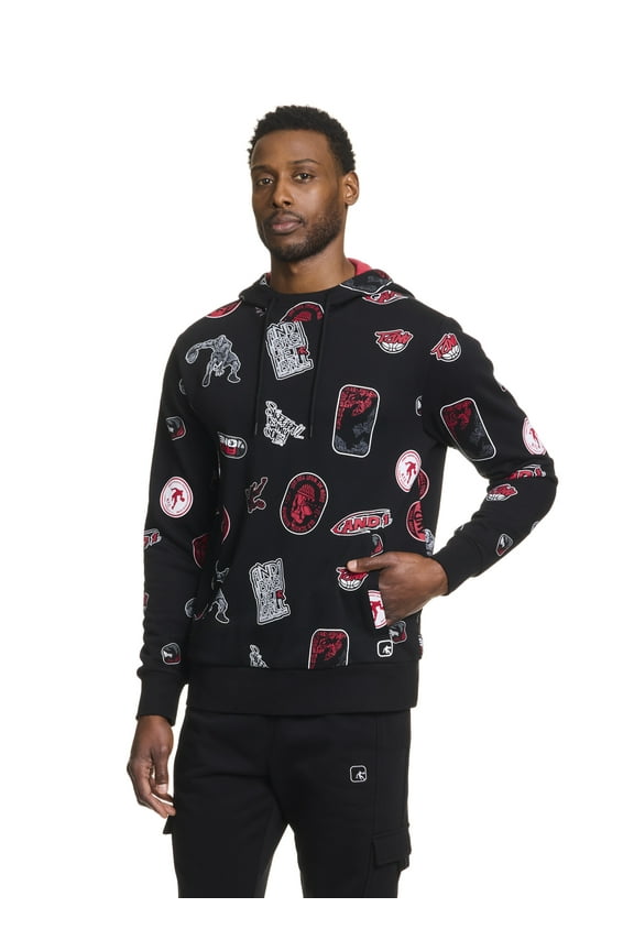 Men's and Big Men's Fadeaway Pullover Hoodie, up to Size 3XL