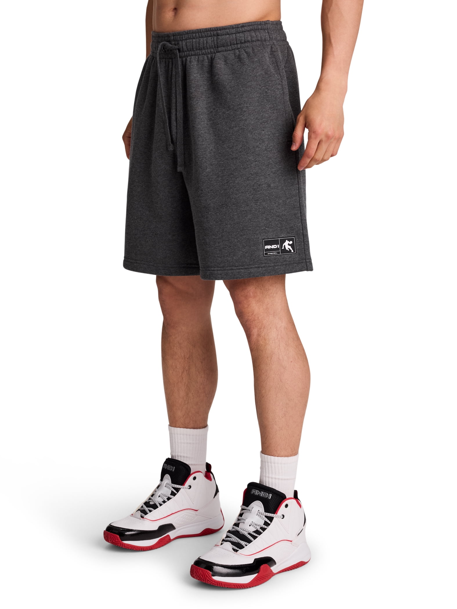 AND1 Men's and Big Men's Free Throw 8" Short, Sizes XS-5XL