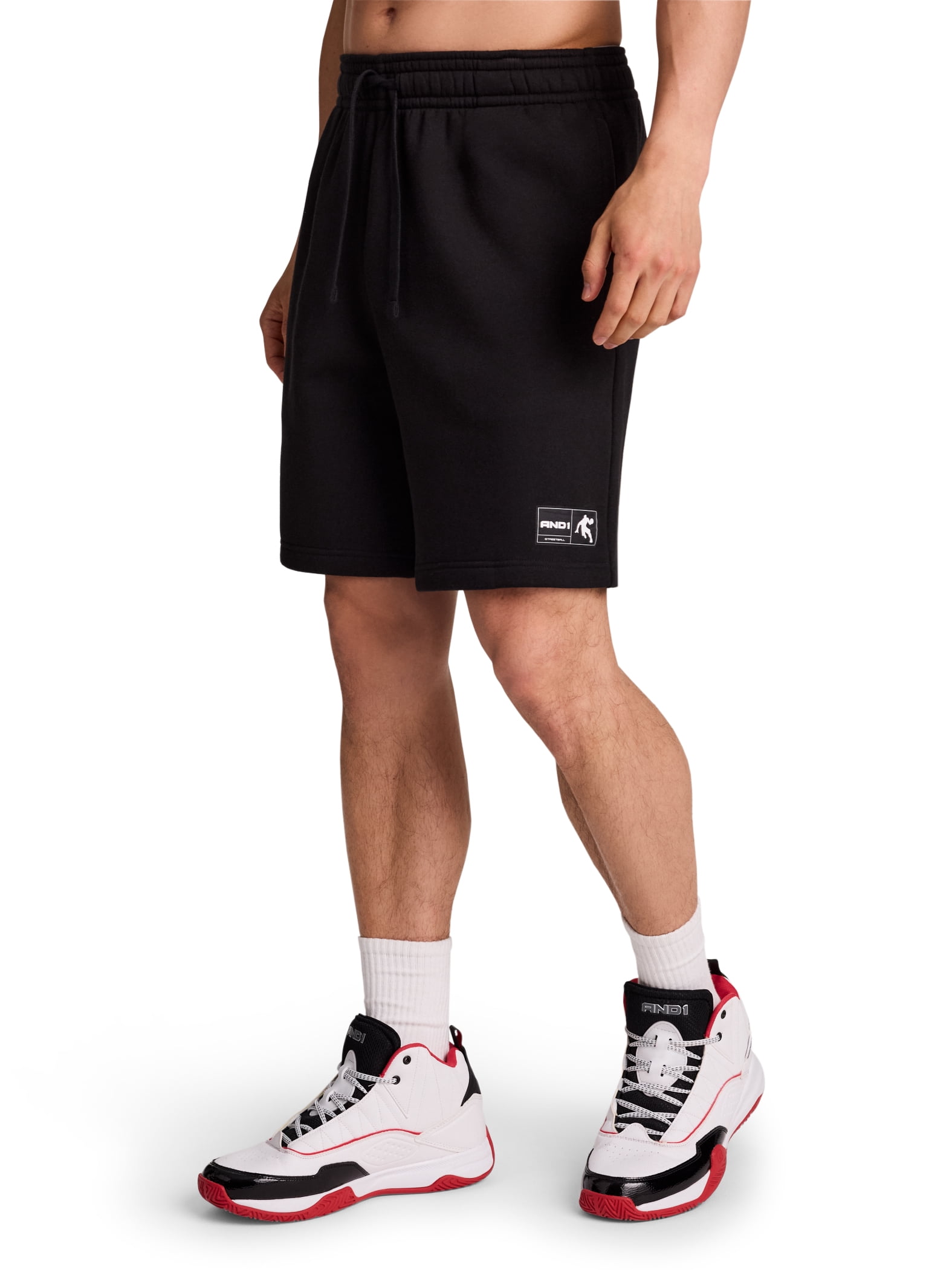 AND1 Men's and Big Men's Free Throw 8" Short, Sizes XS-5XL