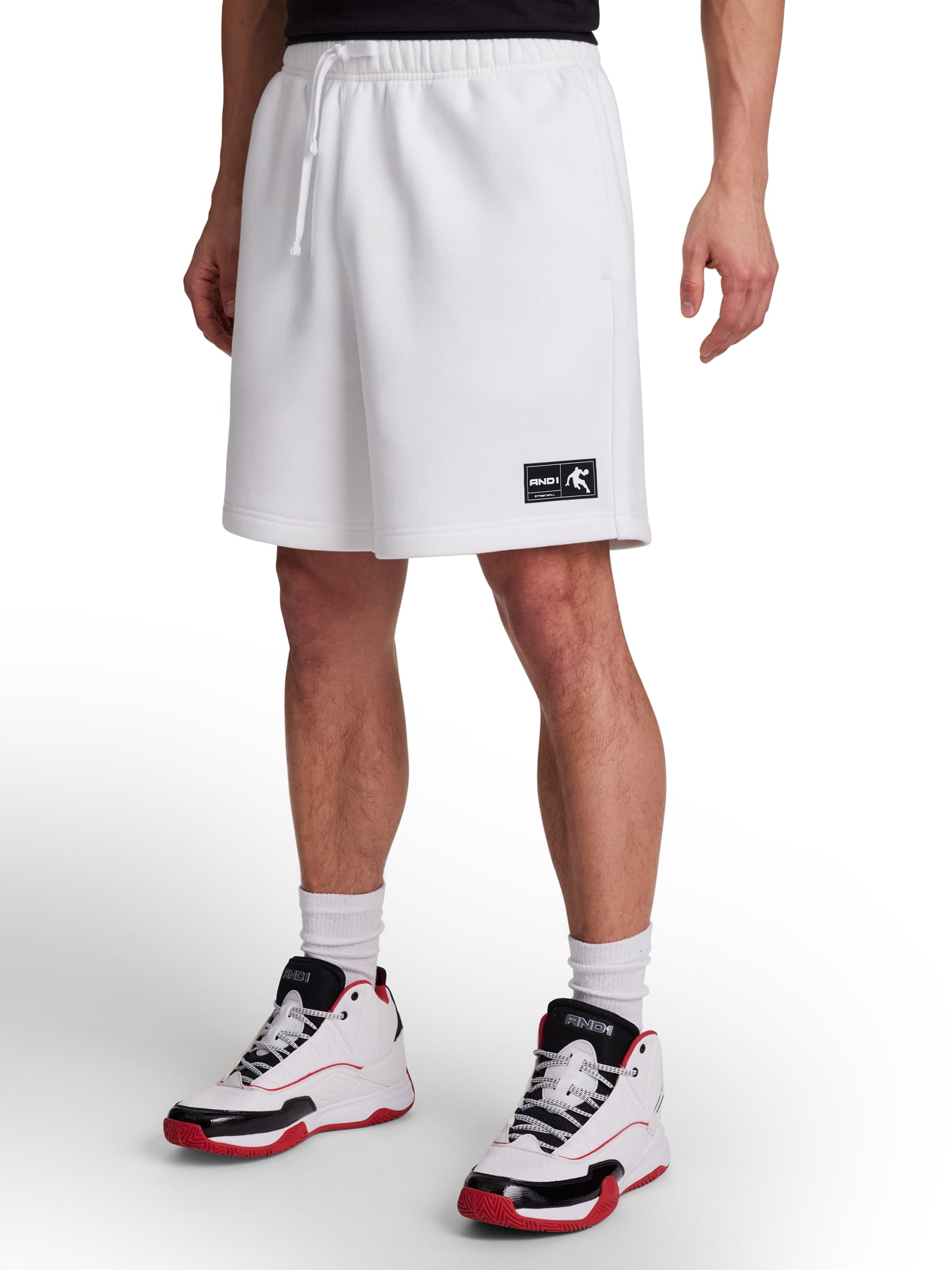 AND1 Men's and Big Men's Free Throw Short, 8" inseam, Sizes XS-5XL