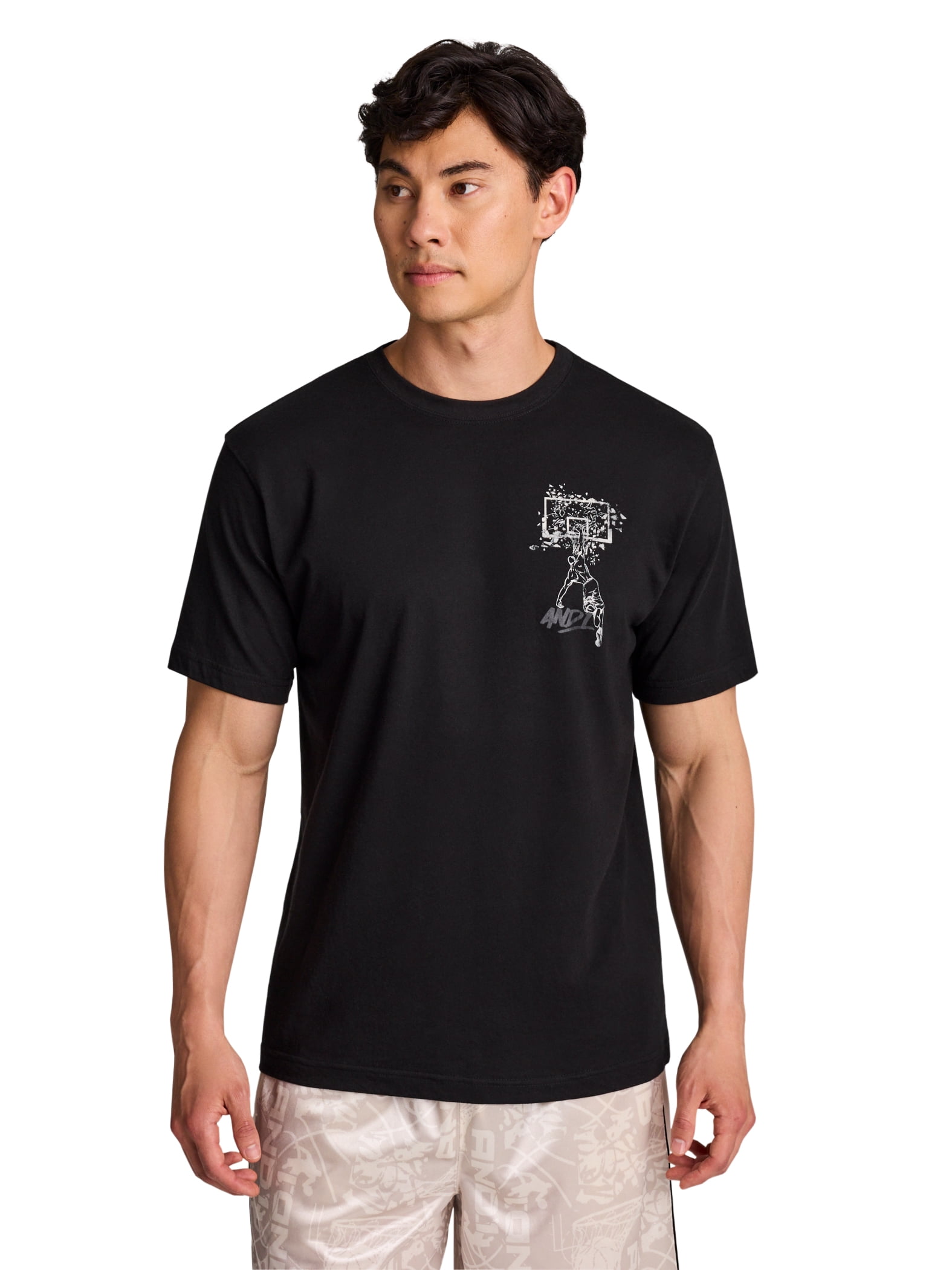 AND1 Men's and Big Men's Graphic T-Shirt, up to Size 5XL