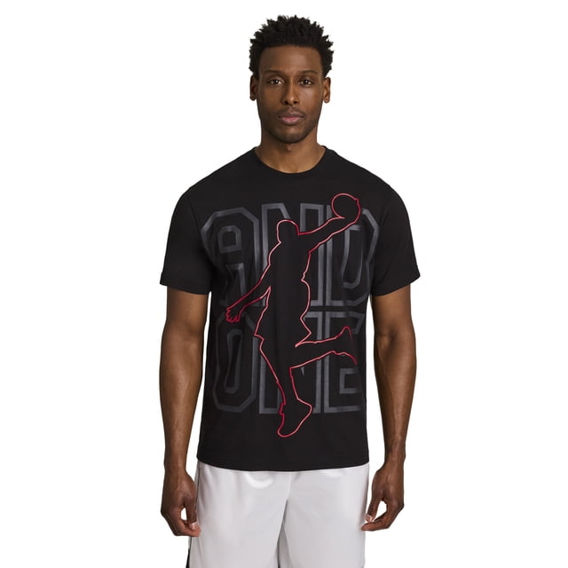 AND1 Men's and Big Men's Graphic T-Shirt, up to Size 5XL