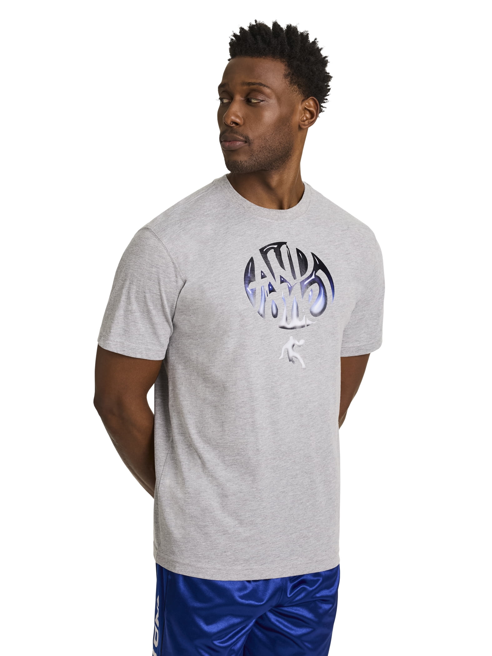 AND1 Men's and Big Men's Graphic T-Shirt, up to Size 5XL