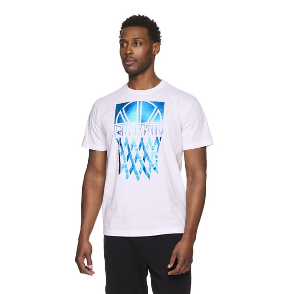 AND1 Mens and Big Mens Air Mail Graphic T-Shirt, up to Size 5XL