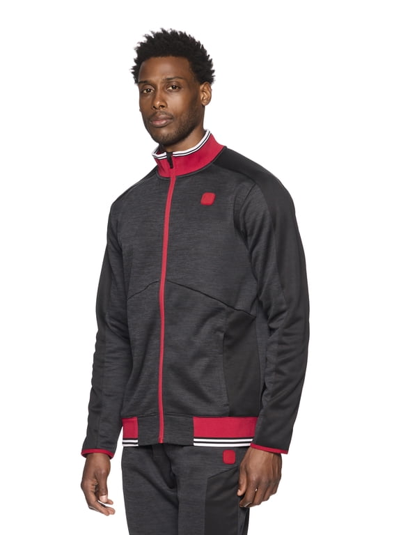 Mens and Big Mens Dribble Mock Neck Jacket, up to Size 3XL