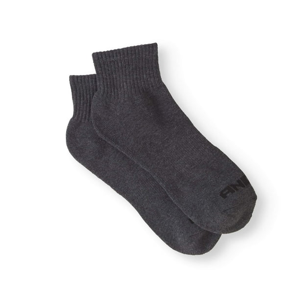 AND1 Quarter Cut Men's Socks, 12 Pack