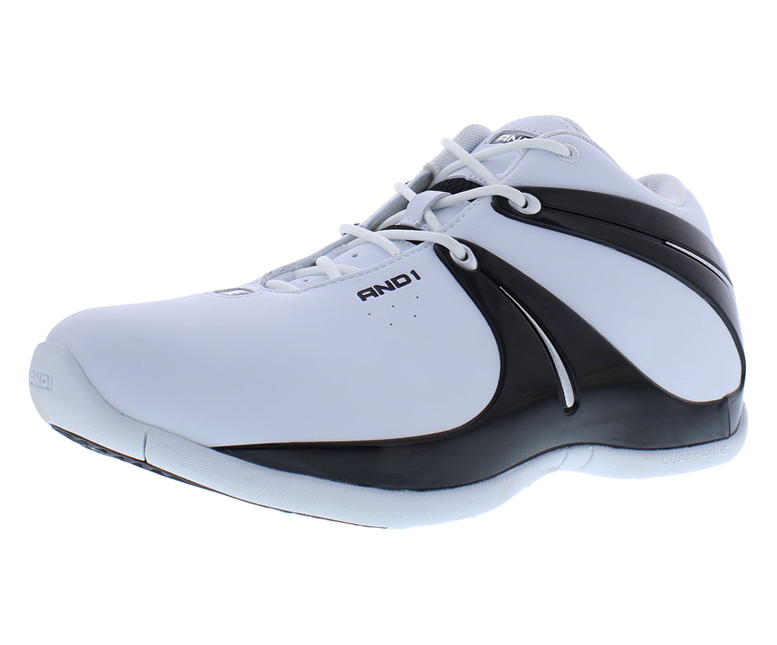 Rise Mens Shoes Size 7.5, Color: White/Black/Silver