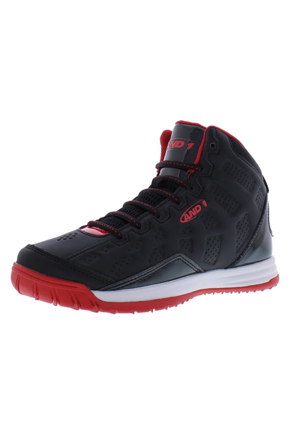 Show Out PS Boys Shoes Size 4, Color: Black/Red/White