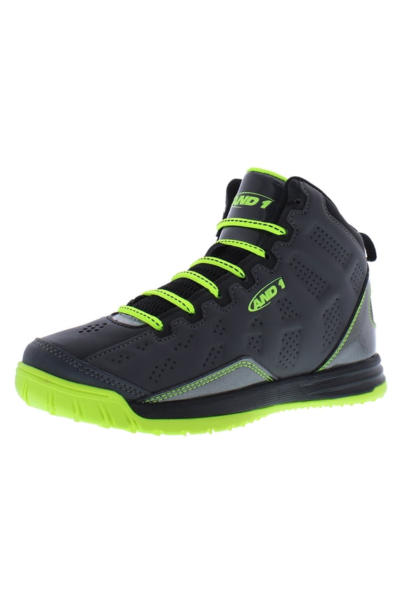 Show Out PS Boys Shoes Size 5, Color: Grey/Black/Lime