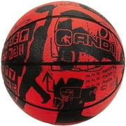 AND1 Street Art Rubber Basketball: Size 7 (29.5") Deep Channel Construction Streetball, for Indoor/Outdoor Use