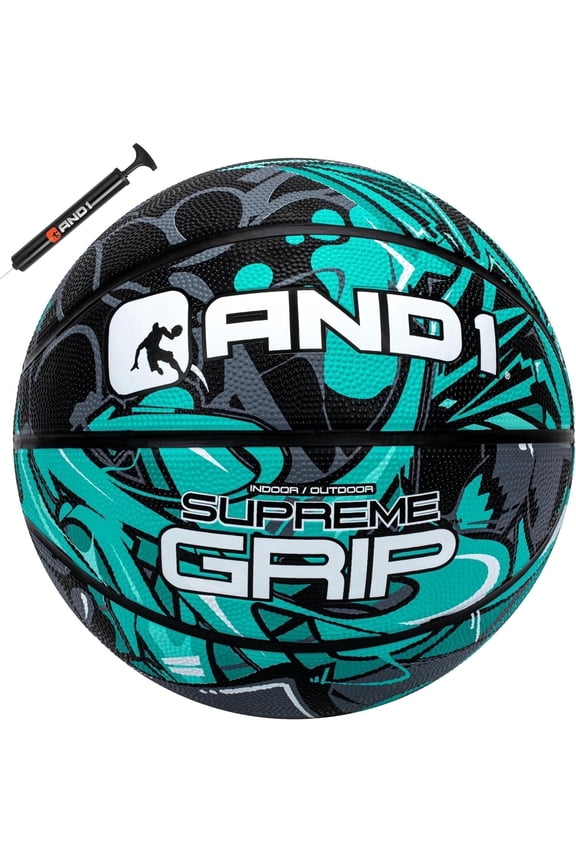Supreme Grip Basketball: Size 7 (29.5") Rubber, Deep Channel, Made for Indoor Outdoor Basketball